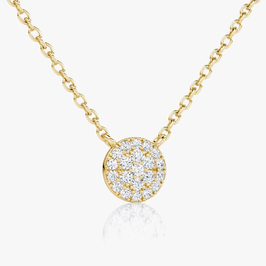 0.12 TCW Round Lab Grown Diamond Necklace
