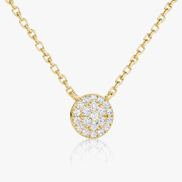 0.12 TCW Round Lab Grown Diamond Necklace