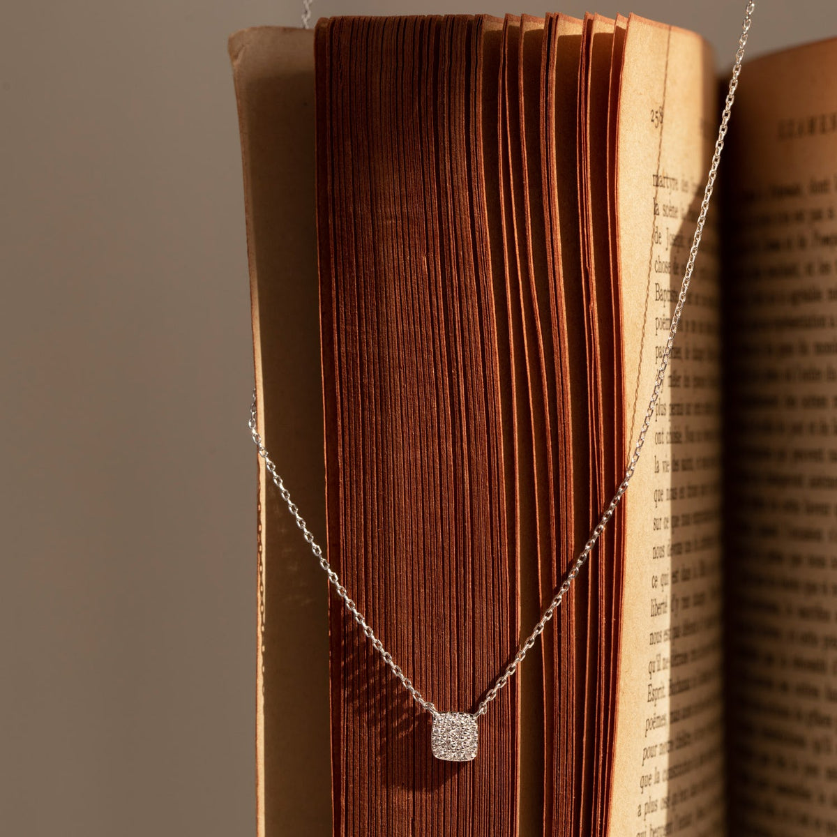 0.10 TCW Round  Lab Grown Diamond Necklace