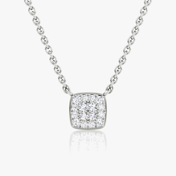 0.10 TCW Round  Lab Grown Diamond Necklace