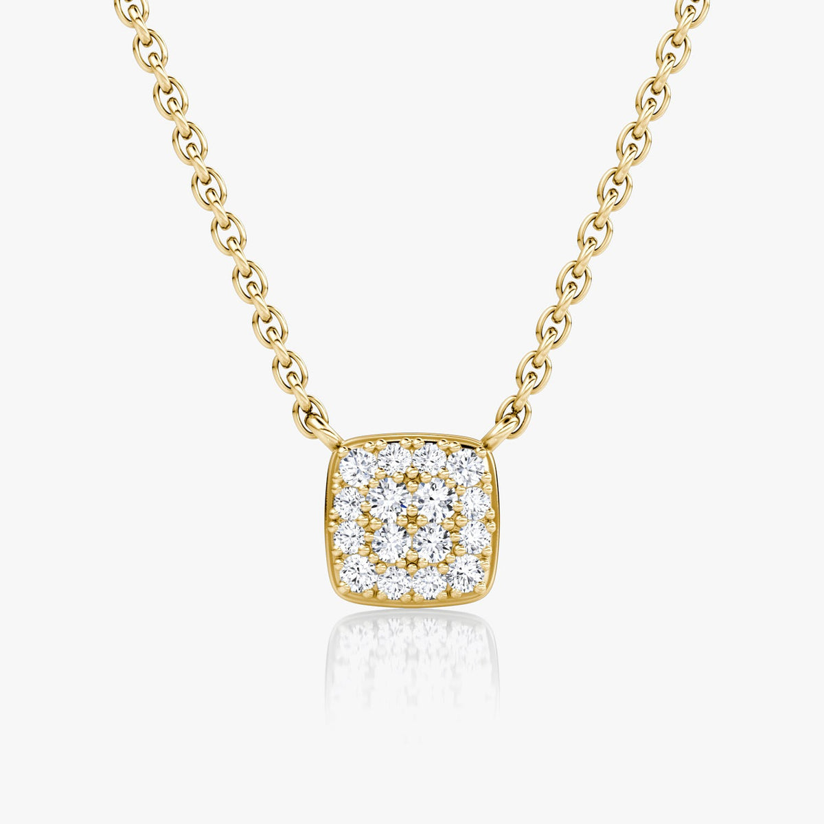 0.10 TCW Round  Lab Grown Diamond Necklace
