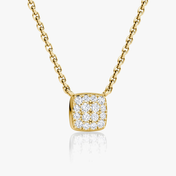 0.10 TCW Round  Lab Grown Diamond Necklace