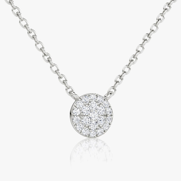 0.12 TCW Round Lab Grown Diamond Necklace