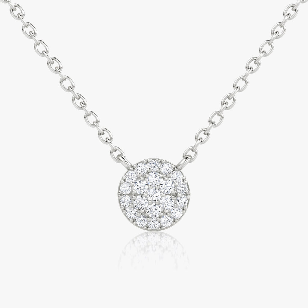 0.12 TCW Round Lab Grown Diamond Necklace