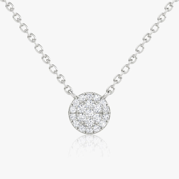 0.12 TCW Round Lab Grown Diamond Necklace