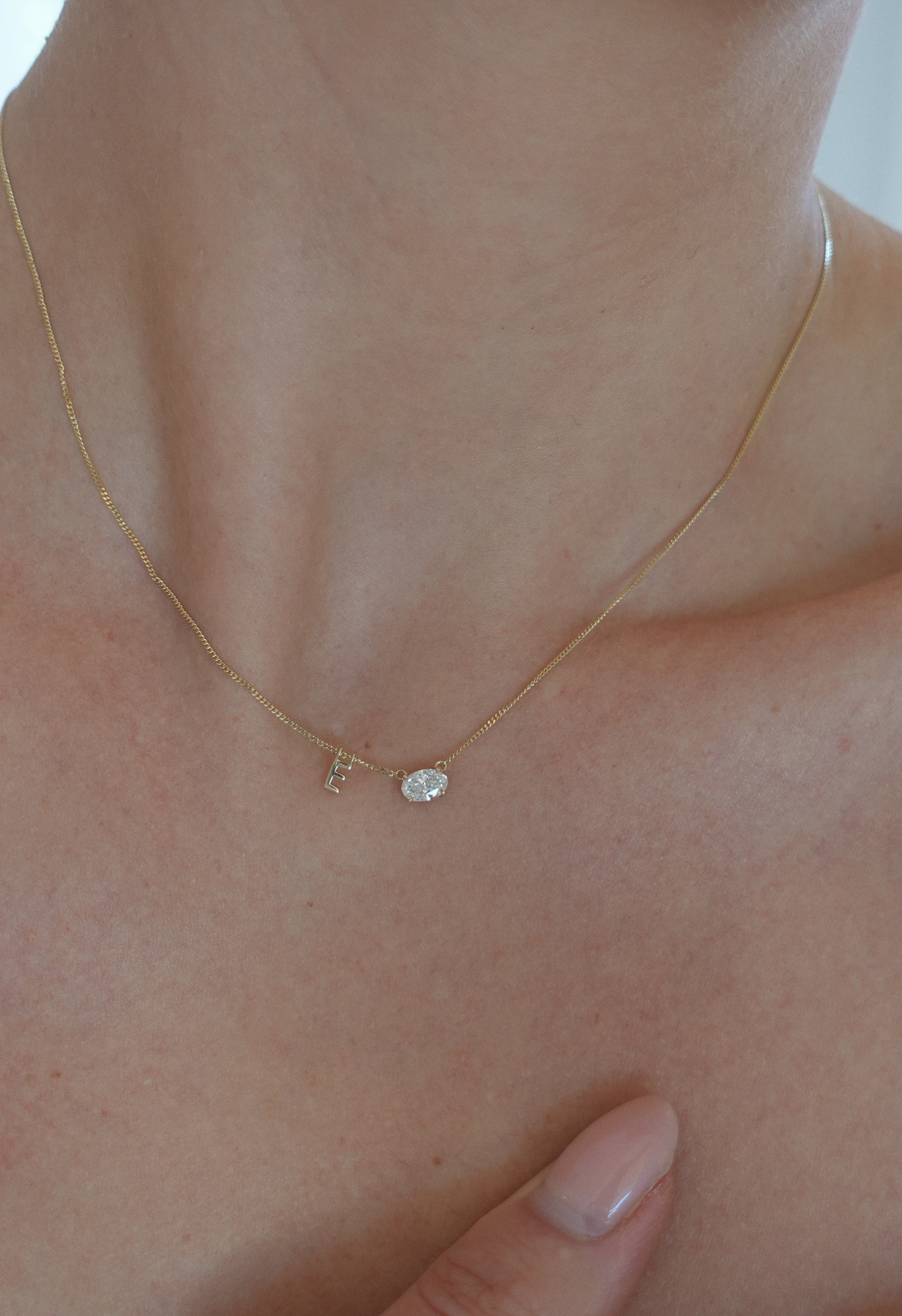 Floating Initial Pendant