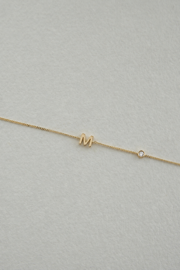 Initial Lab Diamond Bracelet