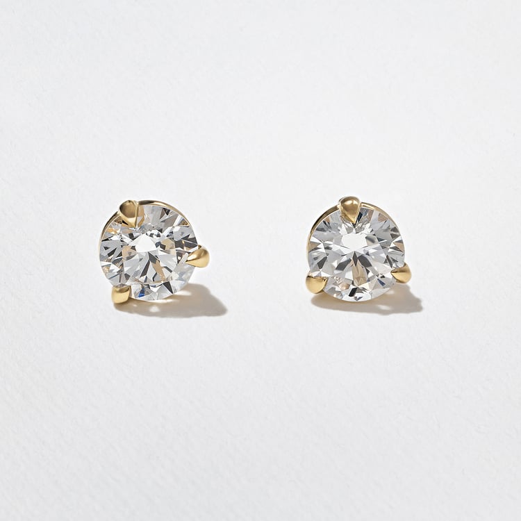 1.5 CT Round Lab Grown Diamond Stud Earrings Main image