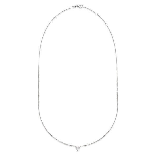 0.7 CT Heart Solitaire Lab Grown Diamond Necklace