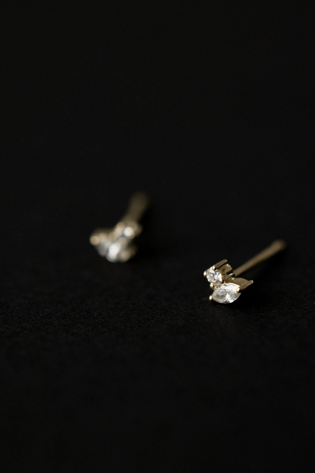 0.8 CT Marquise and Round Lab Grown Diamond Cluster Earring