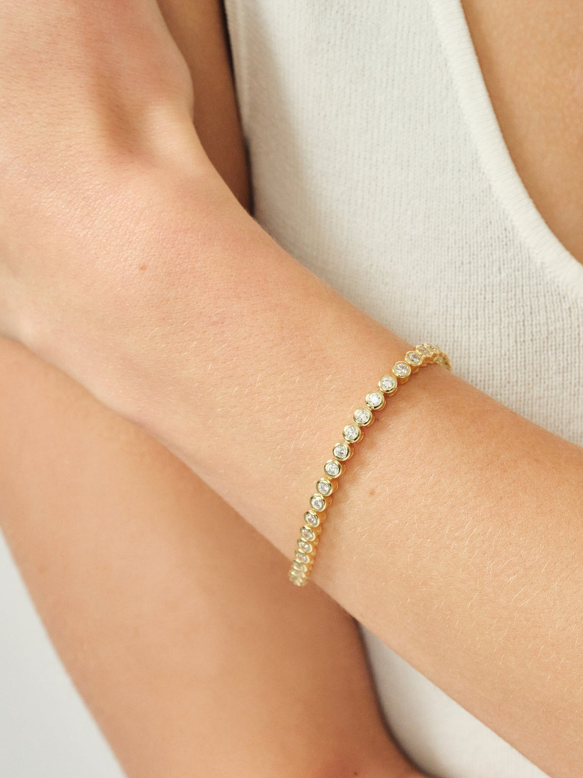 Lucia Bezel Tennis Bracelet Main image