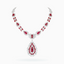 E18K White & Rose Gold Ruby & Diamond Necklace	