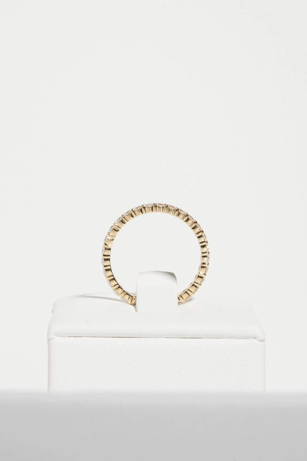 Medium Pave Round Wedding Band