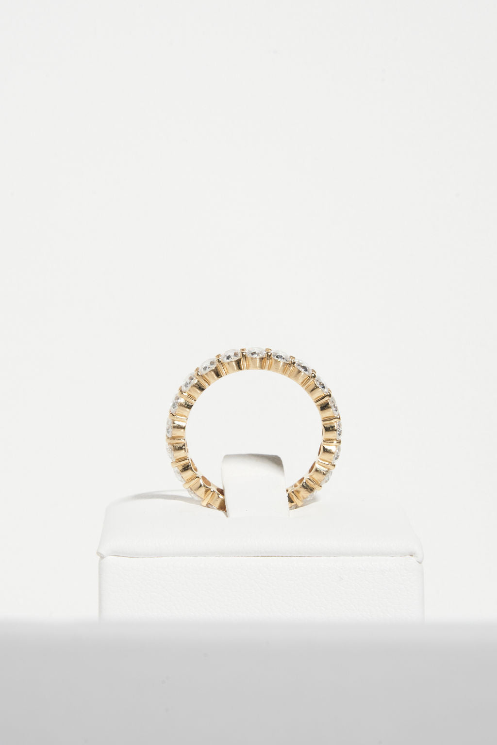 Large Pave Oval Wedding Band