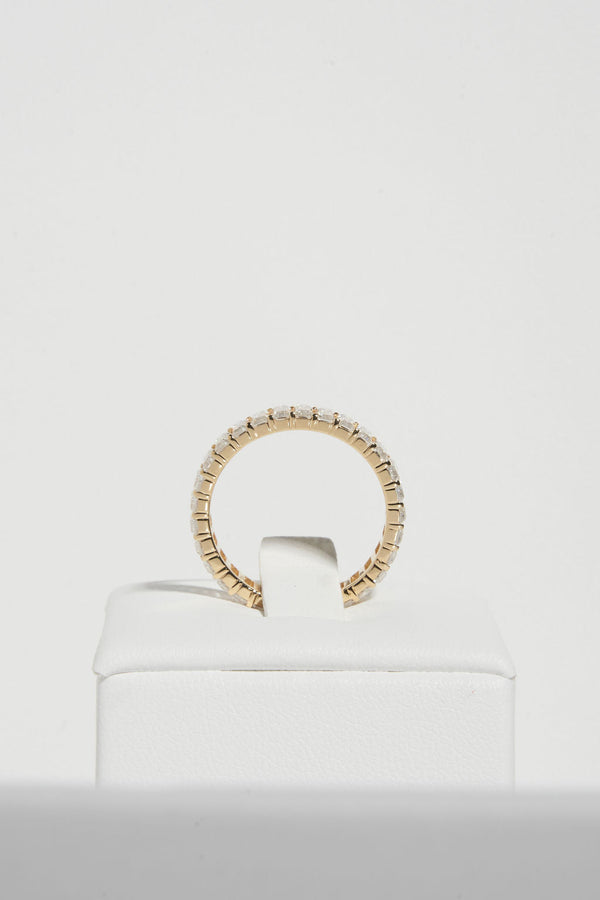Large Baguette Wedding Band