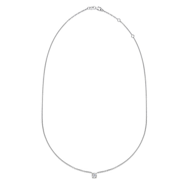 0.50 CT Round Solitaire Lab Grown Diamond Necklace