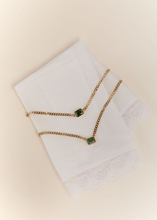 Emerald Curb Bracelet