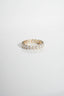 Large Pave Oval Wedding Band