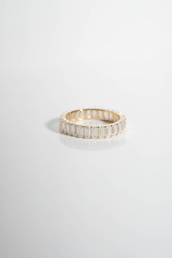 Large Baguette Wedding Band