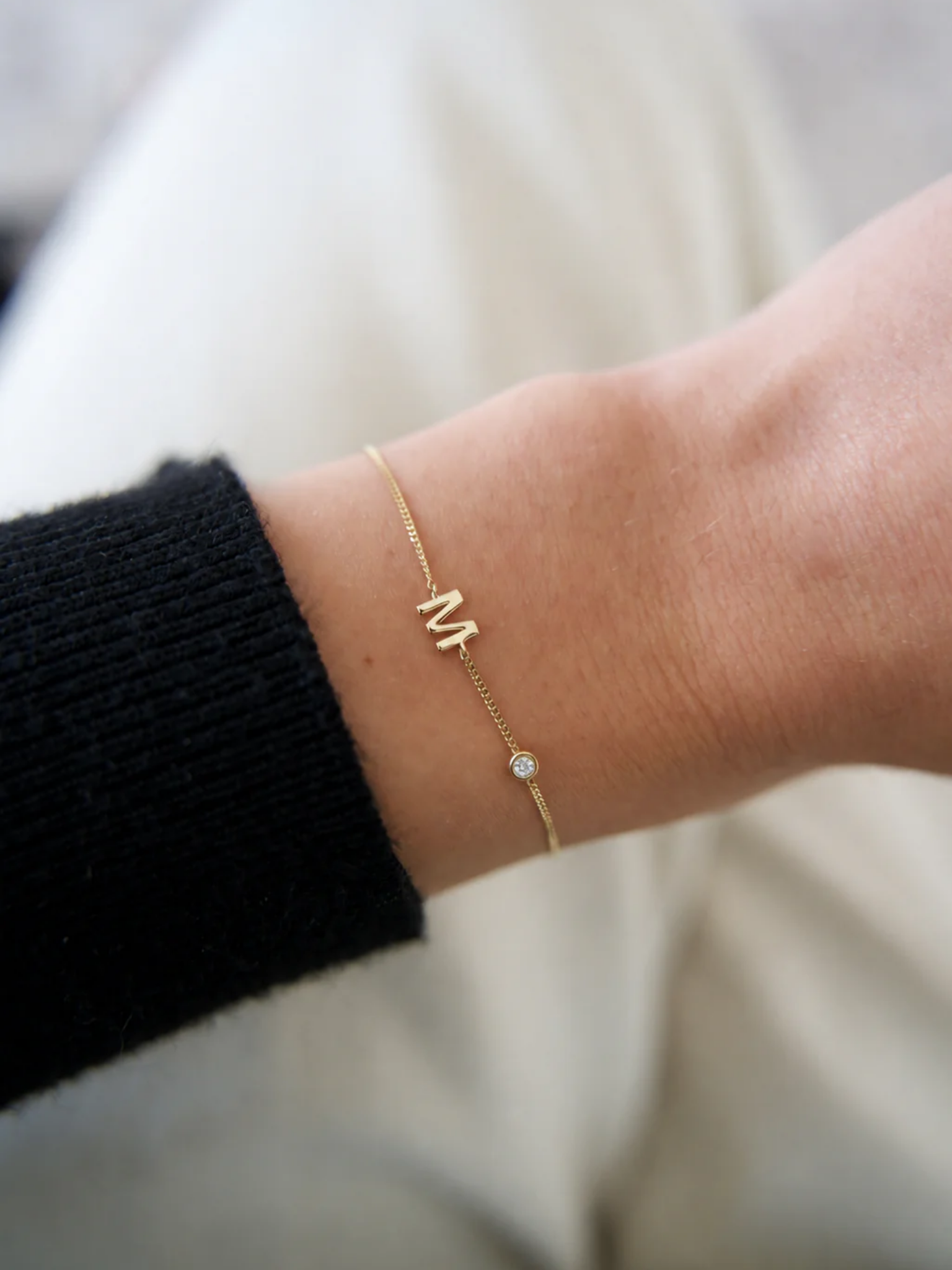 Initial Lab Diamond Bracelet Secondary image