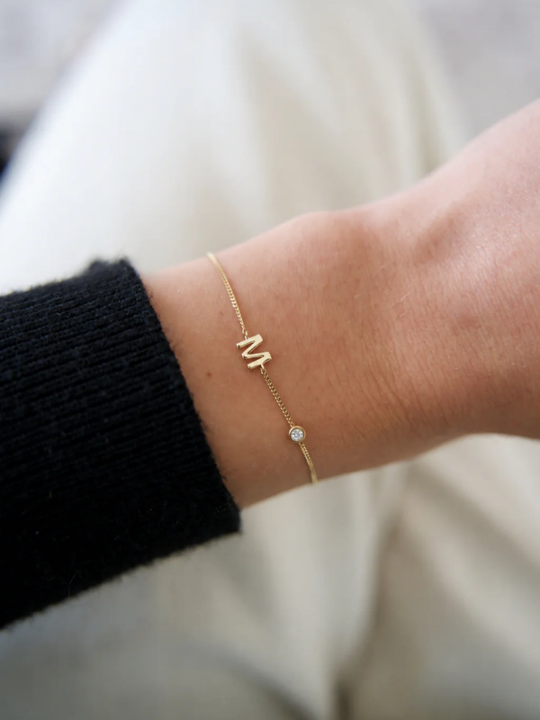 Initial Lab Diamond Bracelet