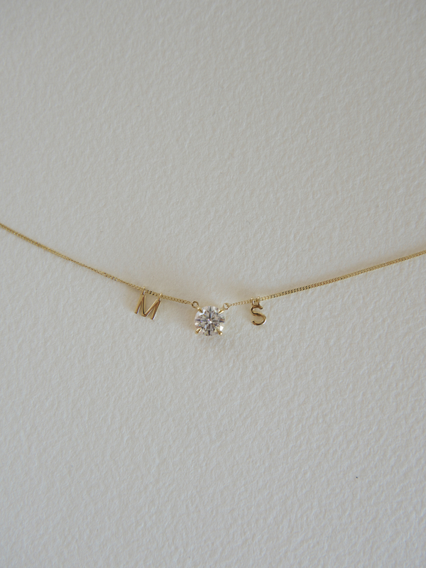 Floating Initial Pendant