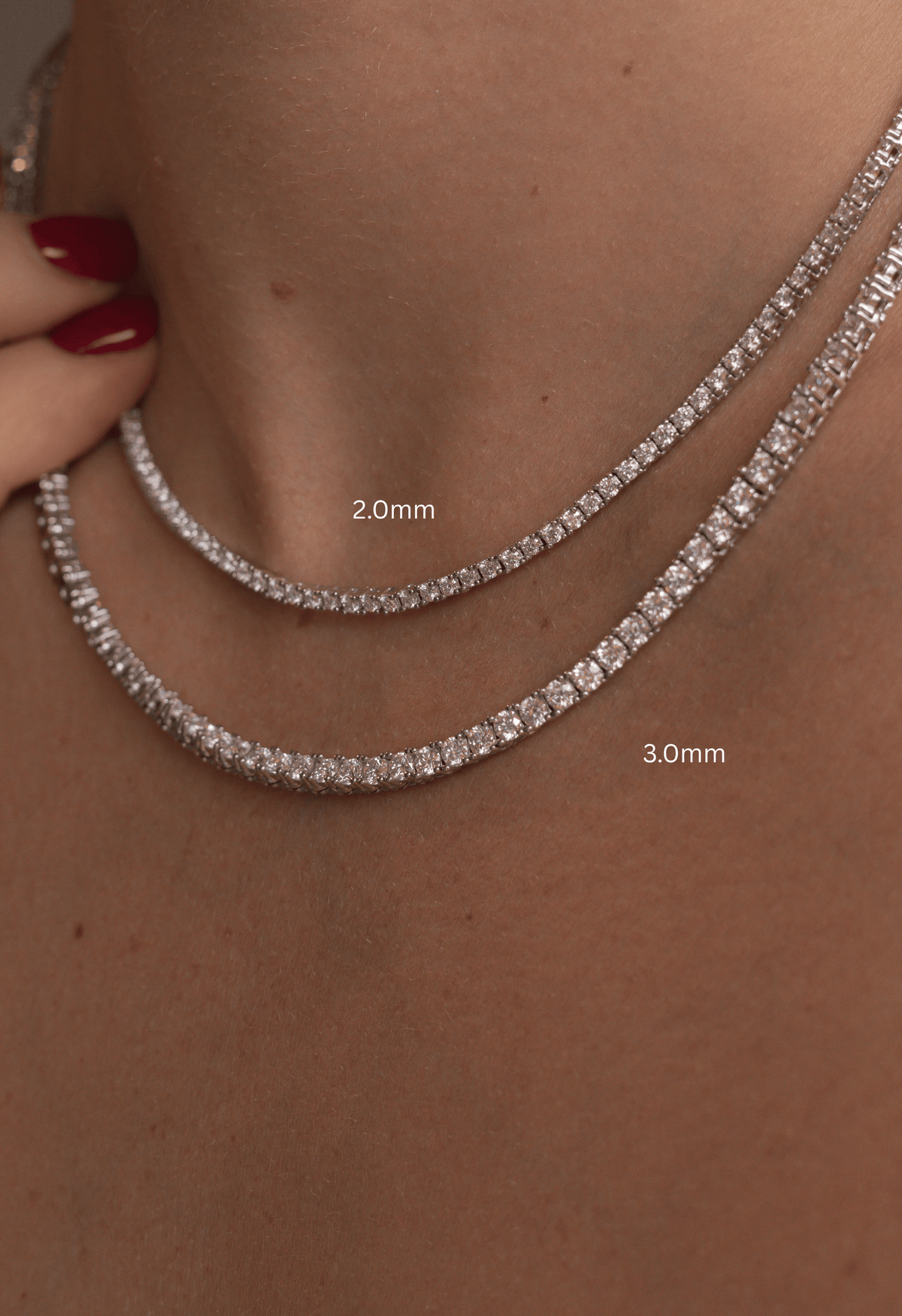Classic Tennis Necklace - Moissanite