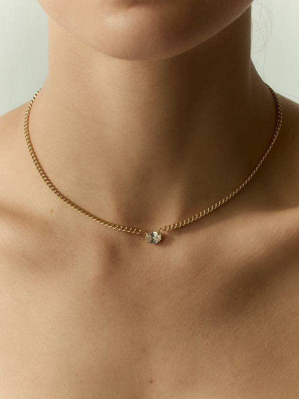 Oval Curb Pendant